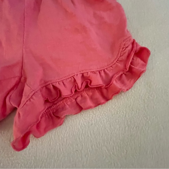 Jumping Beans Pink Ruffle Trimmed Cotton Shorts - Picture 2 of 3